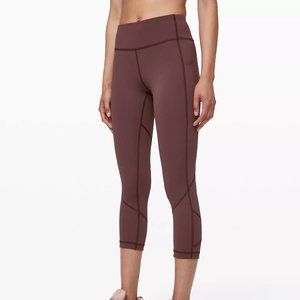 Lululemon Pace Rival Crop 22" Cherry Cola Size 10